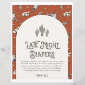 8x10西の深夜おむつ看板を印刷 (正面)