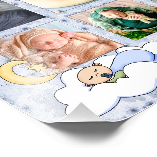 8x10誇りを持ったな祖母の新生児の男の子の写真フレーム フォトプリント            (角)