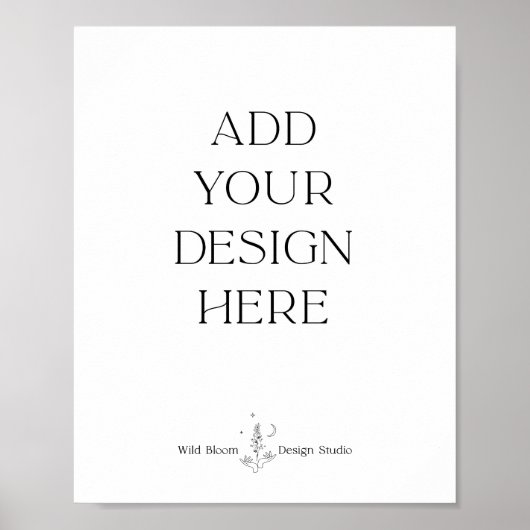 8x10" サイン印刷 | あなたのデザインをアップロードして印刷する ポスター (正面)