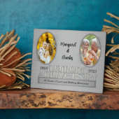 8x10 ダイヤモンド 60周年 結婚記念日 写真 フォトプラーク (側面)