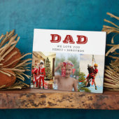 8x10「パパ」ファーザーズデイキッズフォトコラージュ フォトプラーク (側面)