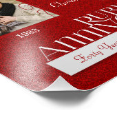 8x10 40th Ruby Annvsersaryフォトコラージュ フォトプリント (角)