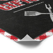 8x10 BBQ バースデー カード & ギフト テーブル サイン (角)