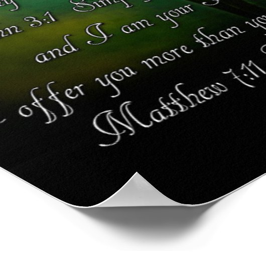 8x10 Bible Verse ポスター (角)