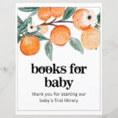 8x10 Little Cutie Books for Baby Sign (正面)