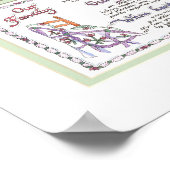 8x10 M464 – 私たちのファミリーパッチワークキルト ポスター (角)