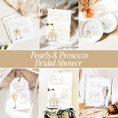 8x10" Pearls And Prosecco Cards and Gifts Sign ポスター