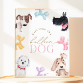 8x10 Puppy Paw-Tyバルーンドッグのサインを作る