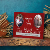 8x10 Ruby 40th 結婚anniversary Photo フォトプラーク (側面)