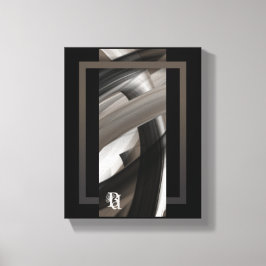 8x10" Terra’s Tender Whisper Abstract Brown Flower キャンバスプリント