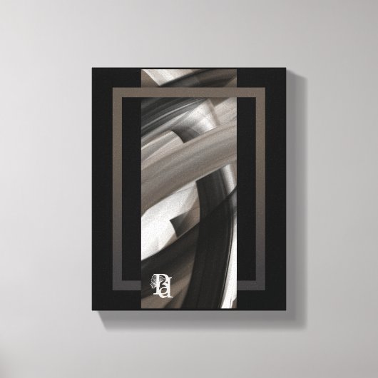 8x10" Terra’s Tender Whisper Abstract Brown Flower キャンバスプリント (正面)