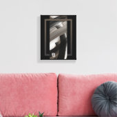 8x10" Terra’s Tender Whisper Abstract Brown Flower キャンバスプリント (インサイチュ (リビング))