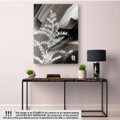 8x10" Terra’s Tender Whisper Abstract Brown Flower キャンバスプリント