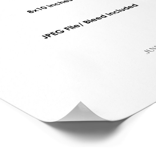 8x10" Wall Art Poster Printing ポスター (角)