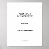 8x10" Wall Art Poster Printing ポスター (正面)