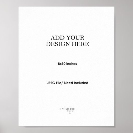 8x10" Wall Art Poster Printing ポスター (正面)