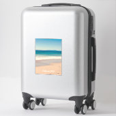 8x11家族の夏休み写真 シール (スーツケース)