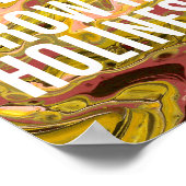 8x12イエローマーブルクリスチャンアートプリントセミグロス ポスター (角)