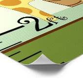 8x44のジャングル保動物成長図! ポスター (角)