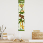 8x44のジャングル保動物成長図! ポスター (キッチン)