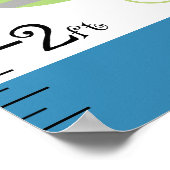 8x44の可愛い保モンスターズ成長図! ポスター (角)