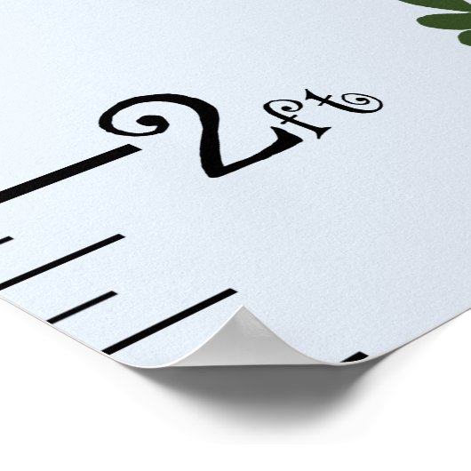 8x44の可愛保い恐竜の成長チャート! ポスター (角)