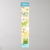 8x44の池/亀の成長保図のカエル! ポスター (正面)