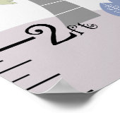 8x44の青い恐竜アドベンチャー成長チャート! ポスター (角)