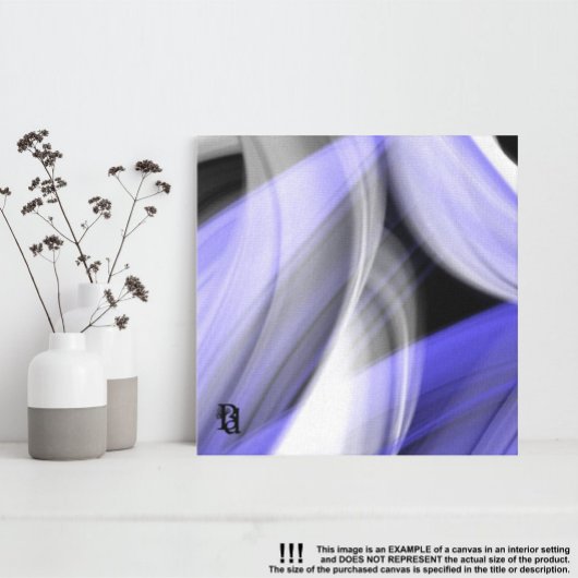 8x8インチラベンダームーントレンド抽象芸術アートバイオレット キャンバスプリント