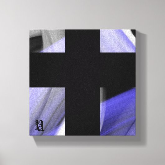 8x8インチラベンダームーントレンド抽象芸術アートバイオレット キャンバスプリント (正面)