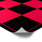 8x8チェッカーラベルボード(1~1/4インチ冷蔵庫用マグネット) ポスター (角)