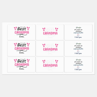 9おじいちゃんとおばあちゃん最高のスタンプ/おばあちゃん ラベル