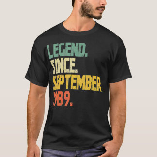 9おもしろい月から33歳のヴィンテージ伝説 Tシャツ