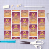 9か月の回復記念日はっきりした数値 薄葉紙 (クラフト)