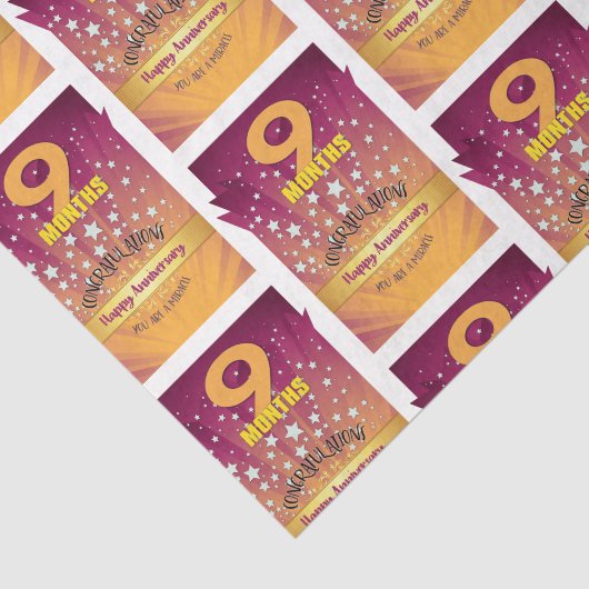 9か月の回復記念日はっきりした数値 薄葉紙 (詳細)