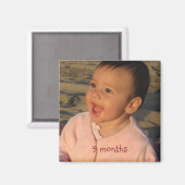 9か月、9か月 マグネット (正面/裏面)