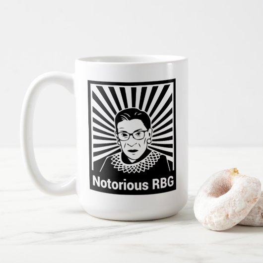 9つあるとき-悪名高いRBG コーヒーマグカップ (ドーナツ)