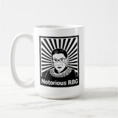 9つあるとき-悪名高いRBG コーヒーマグカップ (左)
