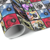 9つのイメージとあなた自身の写真のコレクションを作成して下さい ラッピングペーパー (ロールコーナー)