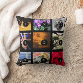 9つのイメージのあなた自身の写真のコラージュを作って下さい クッション (ブランケット)