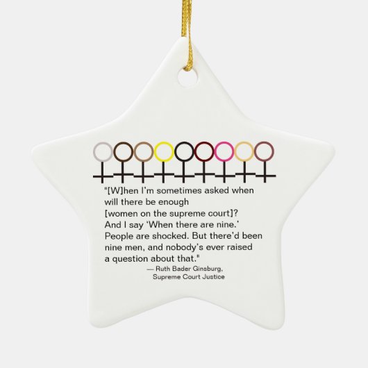 9つのジャスティス・ギンズバーグRBG引用文 セラミックオーナメント (裏面)