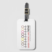 9つのジャスティス・ギンズバーグRBG引用文 ラゲッジタグ (正面縦)