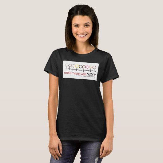 9つのジャスティス・ギンズバーグRBG引用文T-S Tシャツ (正面フル)