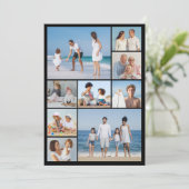 9つのフォトコラージュの挨拶を作成する カード (スタンド正面)