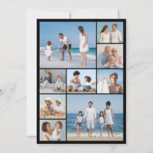 9つのフォトコラージュの挨拶を作成する