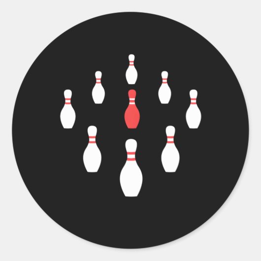 9つのボーリングの新しいラック ラウンドシール (正面)