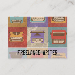 9つのレトロのタイプライター 名刺