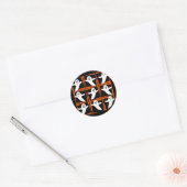 9つの可愛い幽霊 ラウンドシール (封筒)