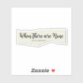 9つの引用文が裂けた紙 シール (シート)