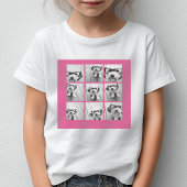 9つの正方形の写真が付いているInstagramの写真のコラージュ Tシャツ